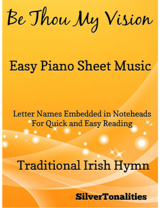 Book cover for Be Thou My Vision Easy Piano Sheet Music