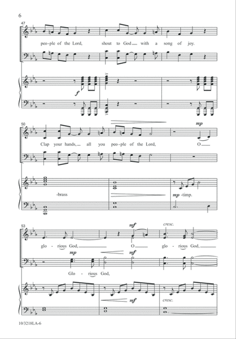 Clap Your Hands! 4-Part scores gallery preview page 6