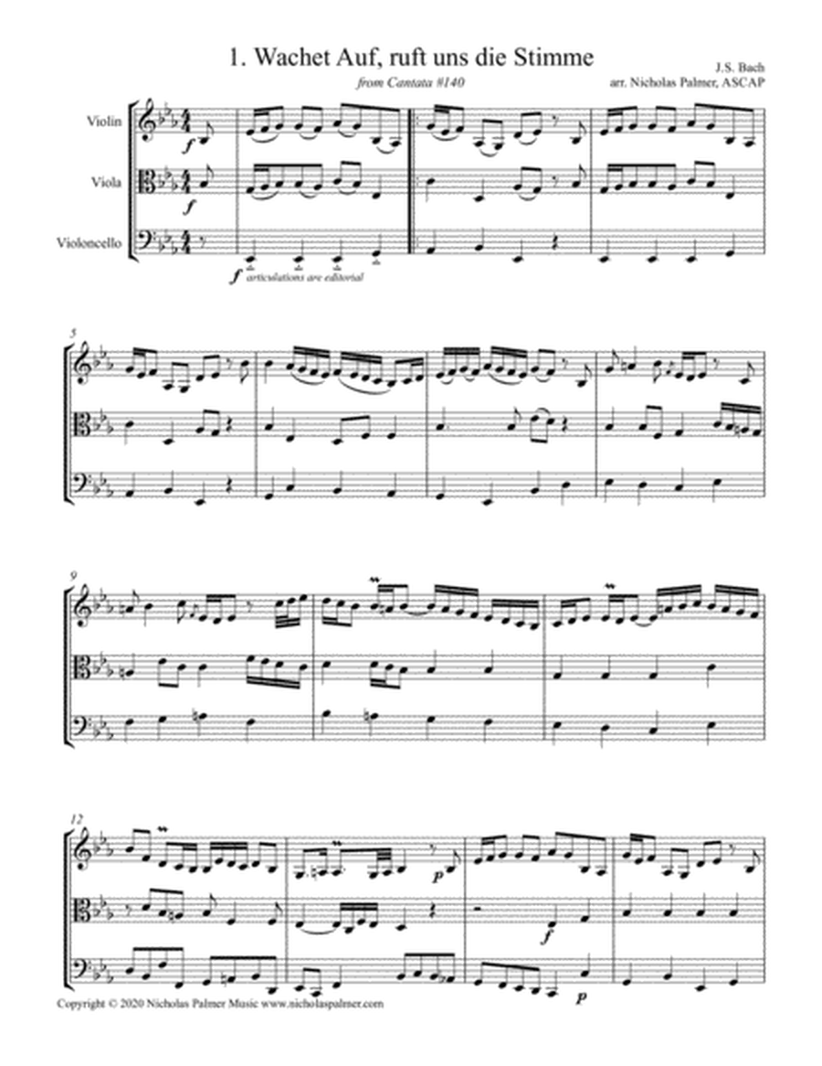Baroque Wedding Music for String Trio, vol. 2