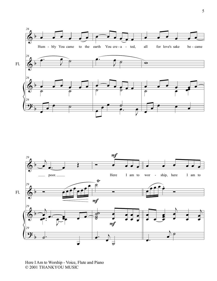 Here I Am To Worship Here I Am To Worship Small Ensemble scores gallery preview page 5