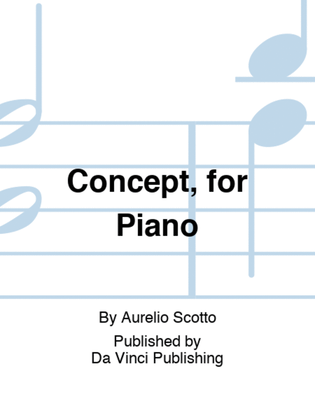 Book cover for Concept, for Piano
