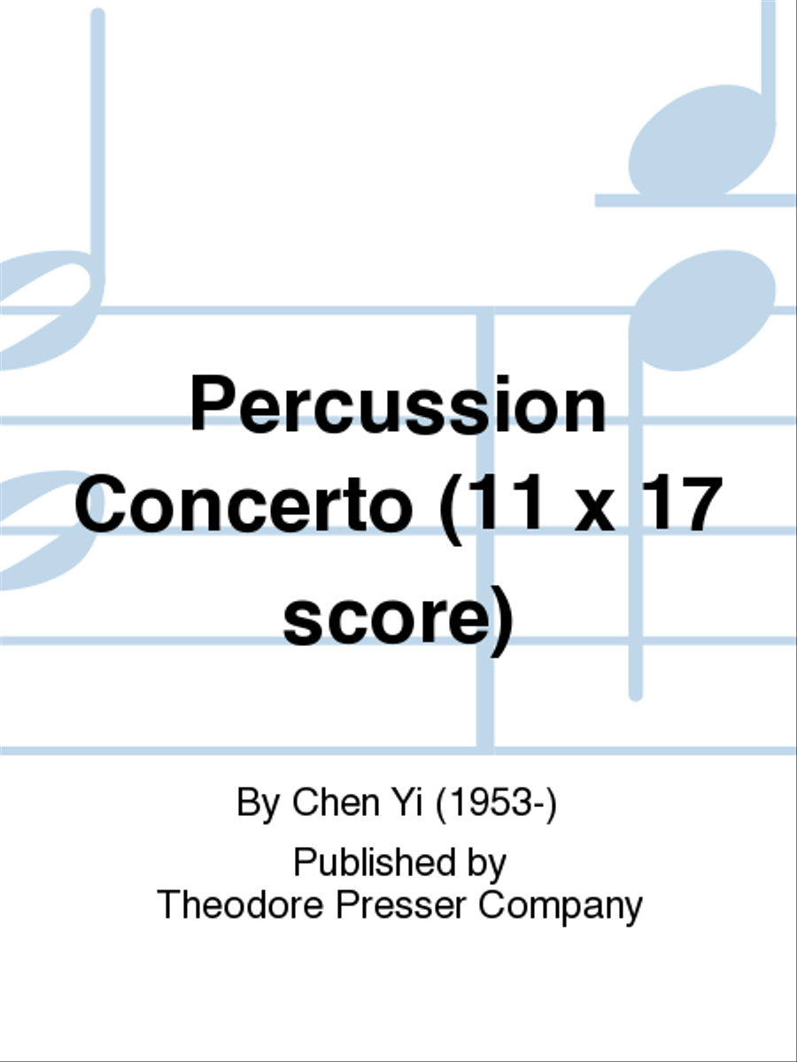 Percussion Concerto (11 x 17 score) Orchestra scores gallery preview page 1