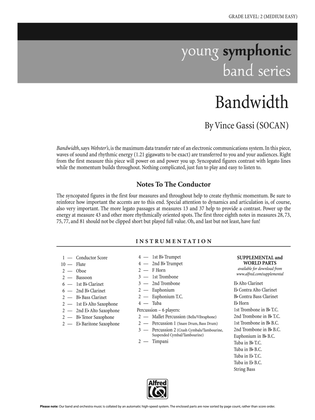 Bandwidth: Score