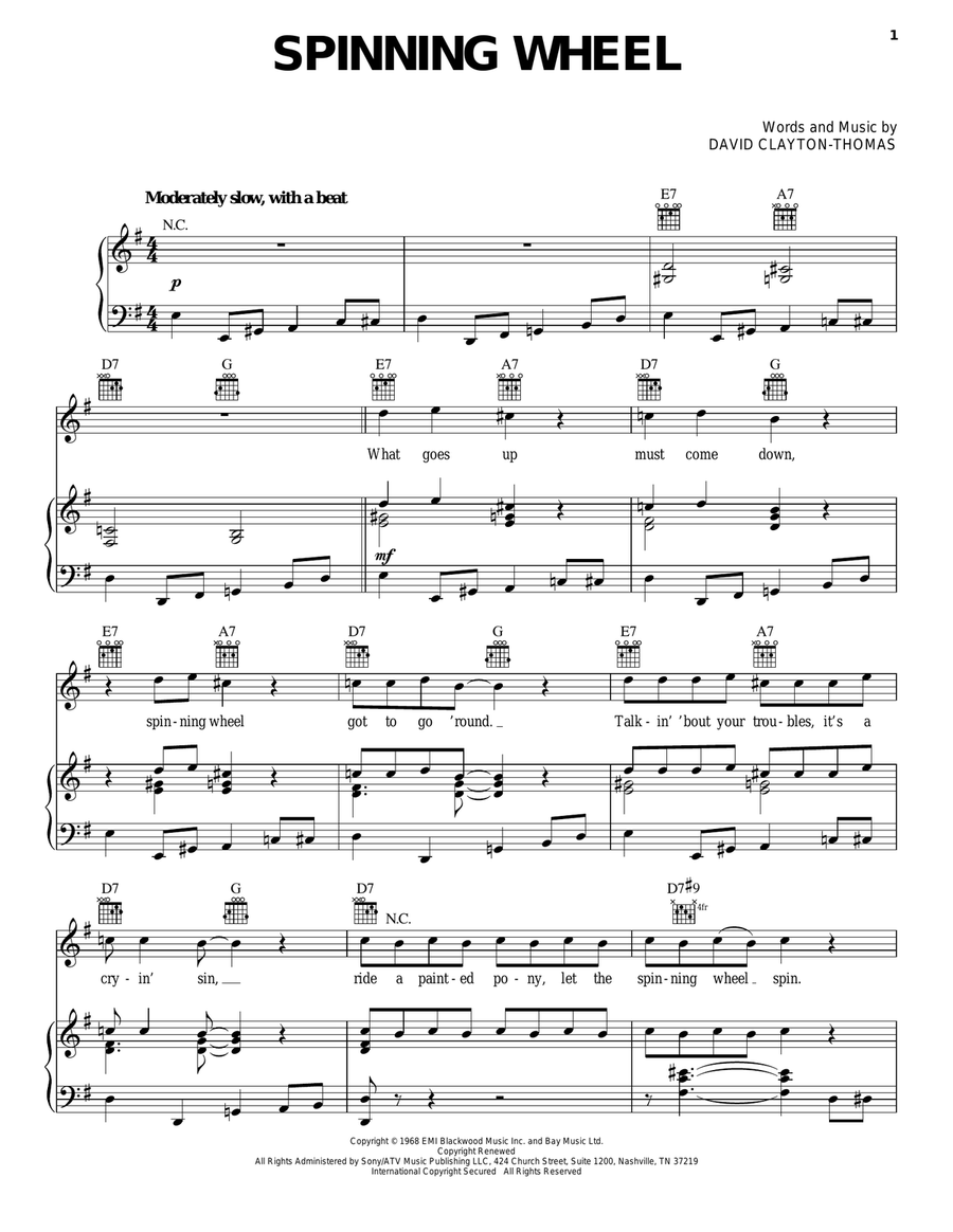 Spinning Wheel Acoustic Guitar scores gallery preview page 1