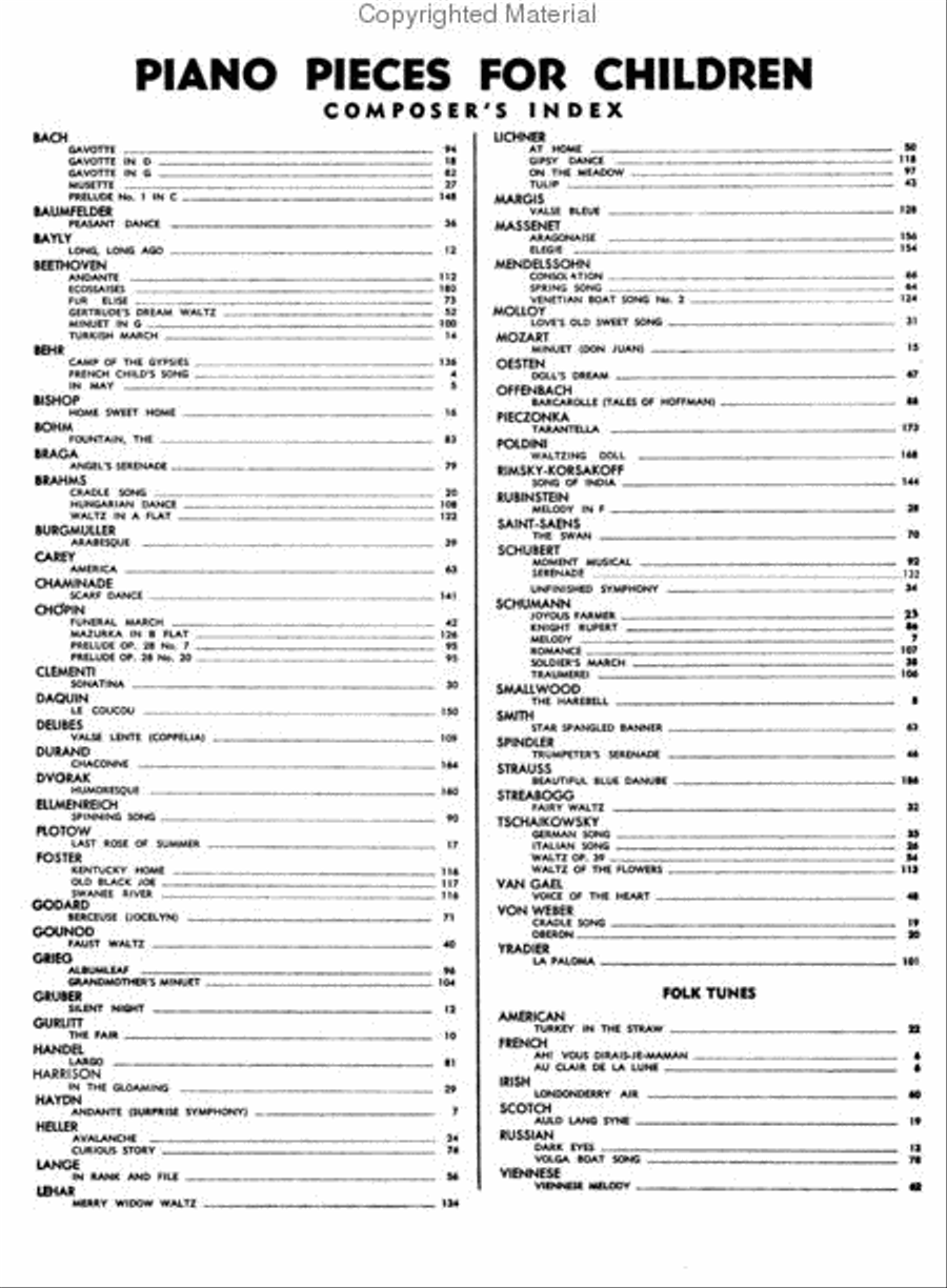 Piano Pieces For Children Piano Solo scores gallery preview page 2
