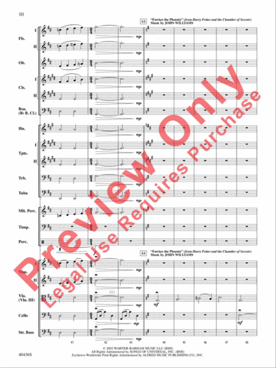 The Magic of Harry Potter Full Orchestra scores gallery preview page 11
