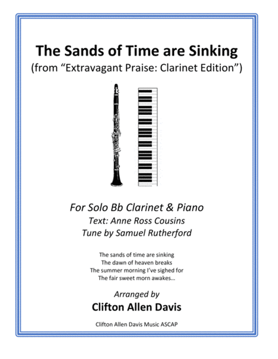 The Sands of Time are Sinking (Bb Clarinet and Piano) image number null