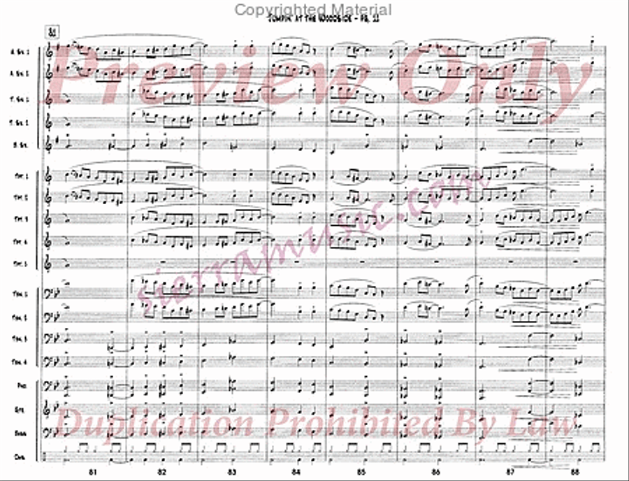 Jumpin' At The Woodside Jazz Ensemble scores gallery preview page 12