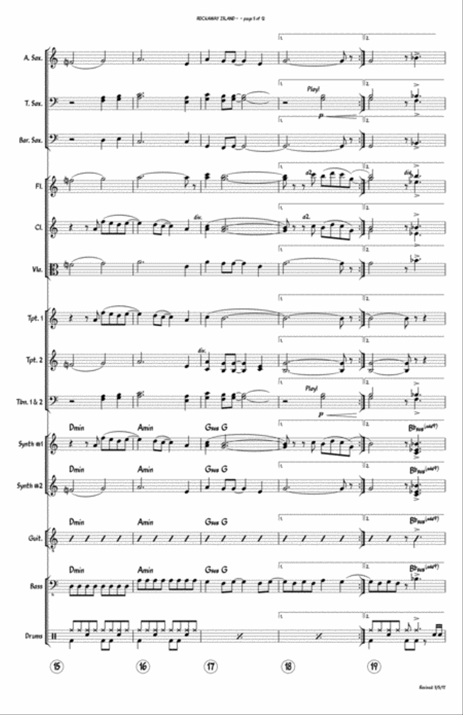 Rockaway Island Jazz Ensemble scores gallery preview page 5