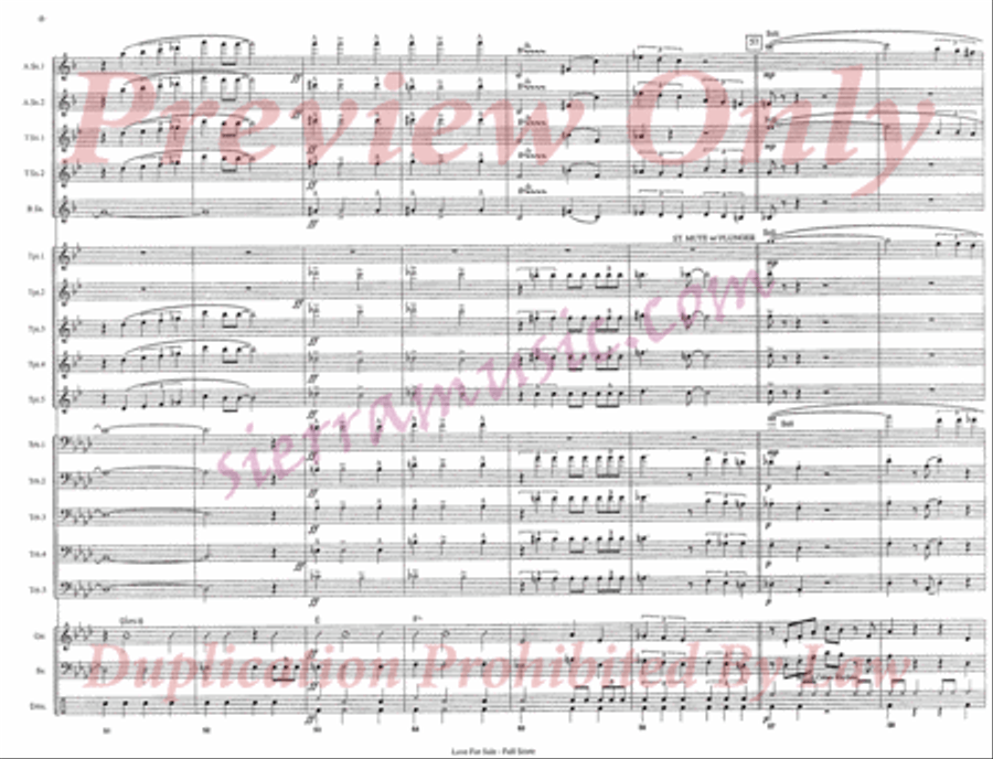 Love For Sale Love For Sale Jazz Ensemble scores gallery preview page 9