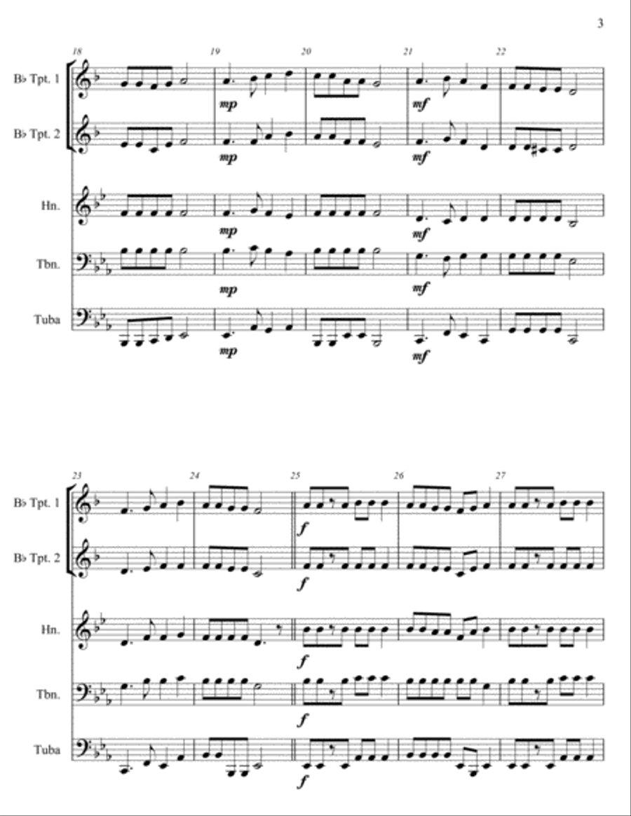 Brass Quartet #2 Brass Quartet scores gallery preview page 4