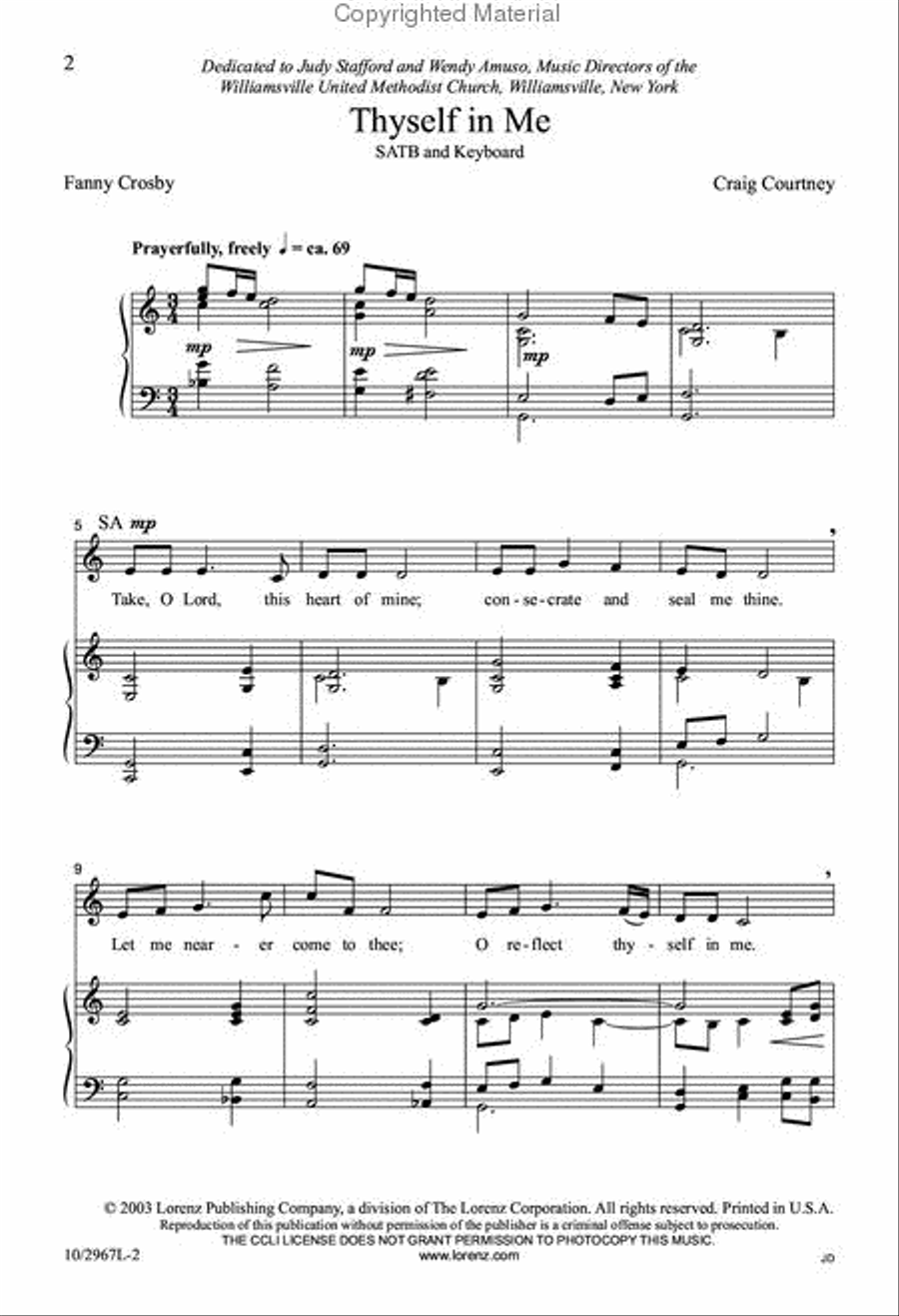 Thyself in Me 4-Part scores gallery preview page 2