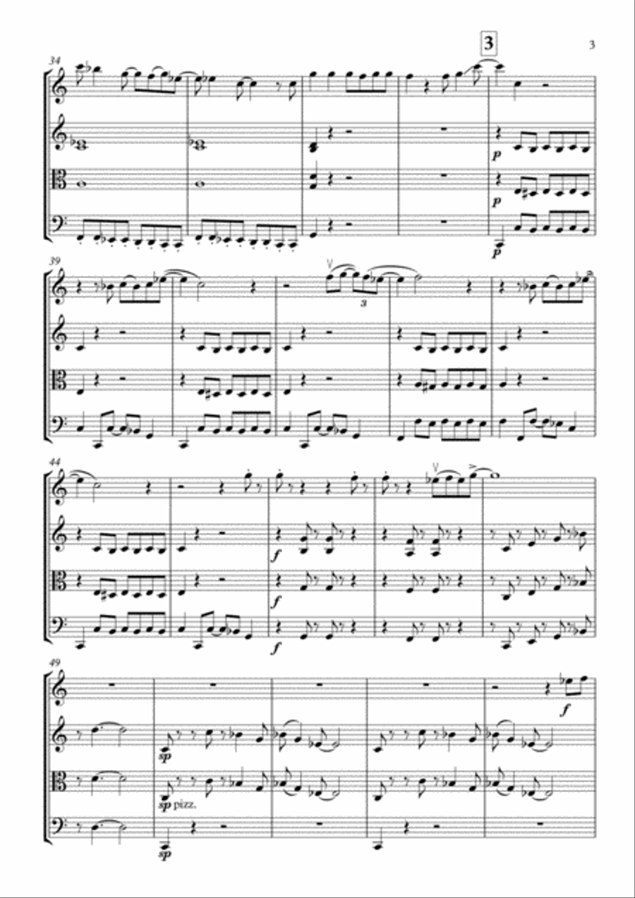 I Got You (I Feel Good) I Got You (I Feel Good) String Quartet scores gallery preview page 4