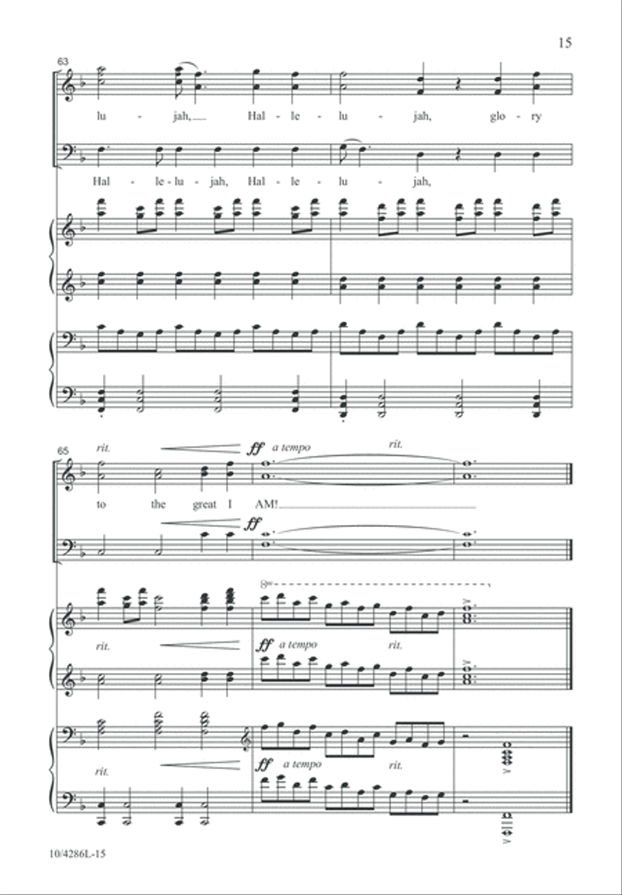 Hark, I Hear the Harps Eternal 3-Part scores gallery preview page 15