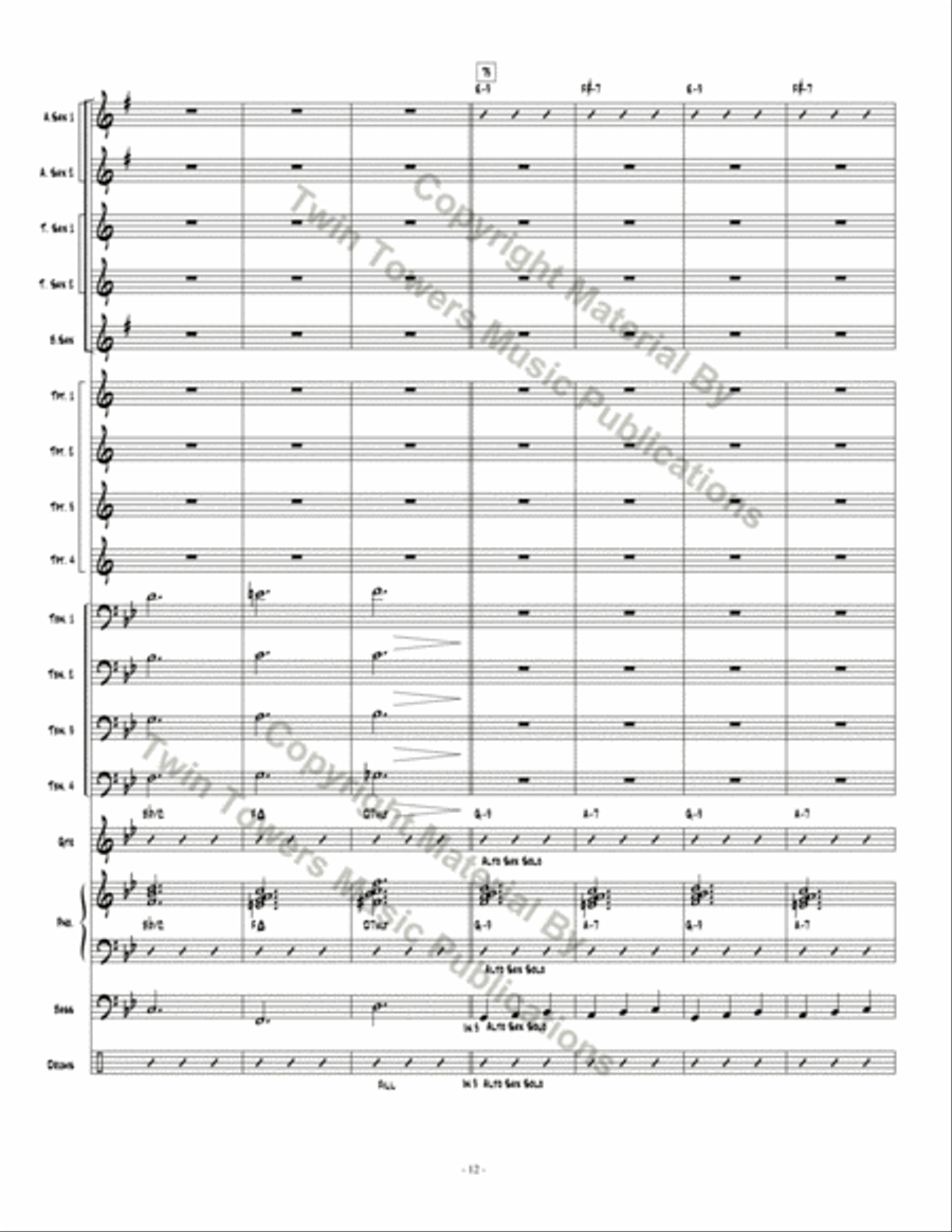 Pthalo Blue Pthalo Blue Jazz Ensemble scores gallery preview page 13