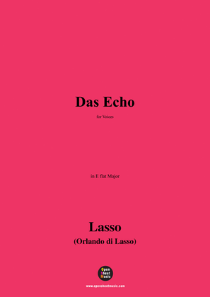 O. de Lassus-Das Echo,in E flat Major