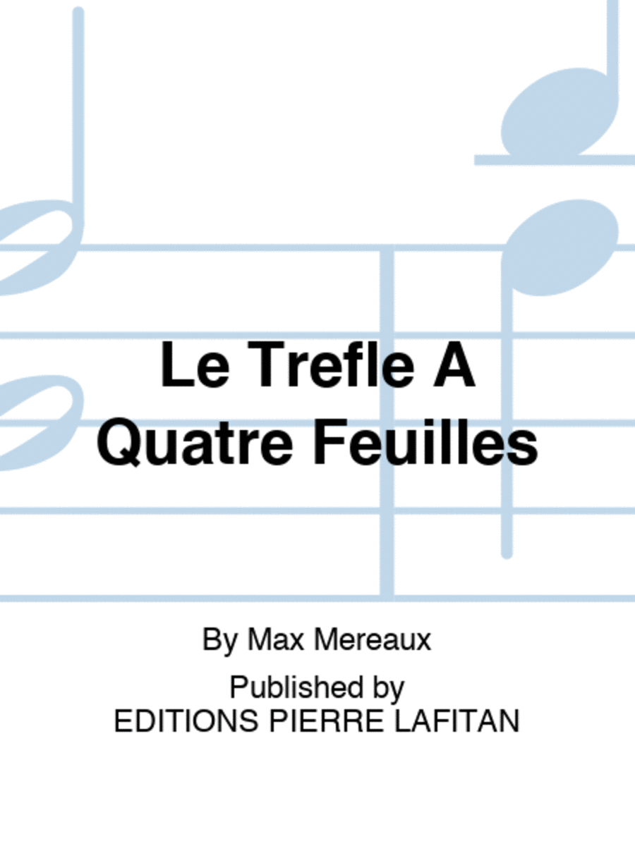 Le Trefle A Quatre Feuilles Violin Solo scores gallery preview page 1