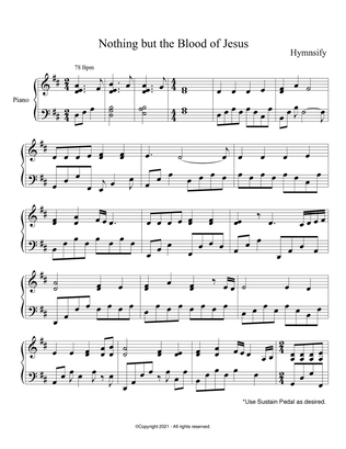PIANO - Nothing but the Blood of Jesus (Piano Hymns Sheet Music PDF)