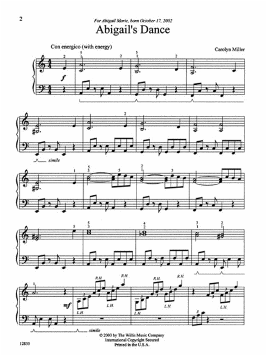 Abigail's Dance Abigail's Dance Piano Solo scores gallery preview page 2