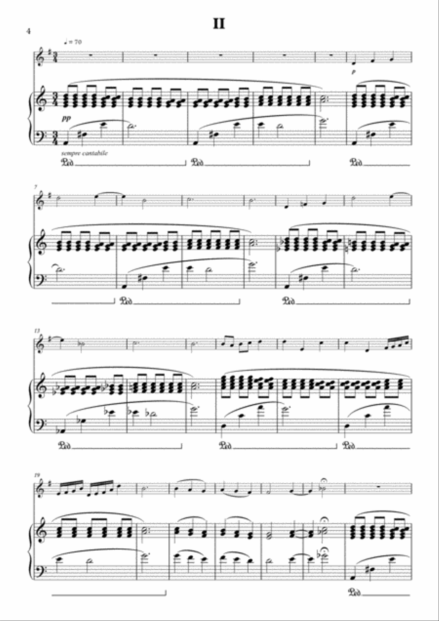 Sonatina for Horn in F and Piano Op. 272 Piano Accompaniment scores gallery preview page 5