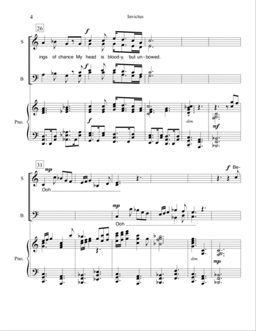 Invictus 4-Part scores gallery preview page 4
