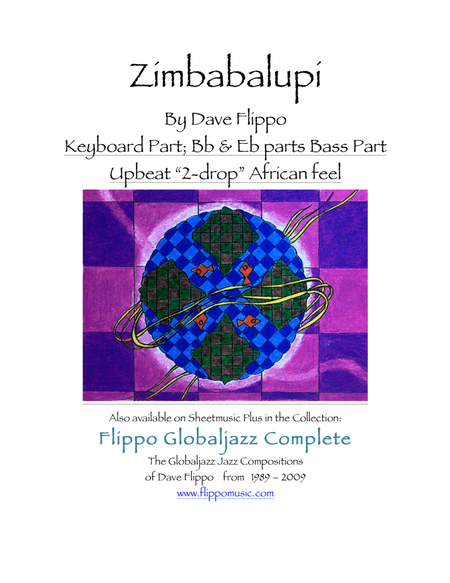 ZIMBABALUPI- The Globaljazz Series - African "2-drop" - C, Bb, Eb and Bass Parts image number null