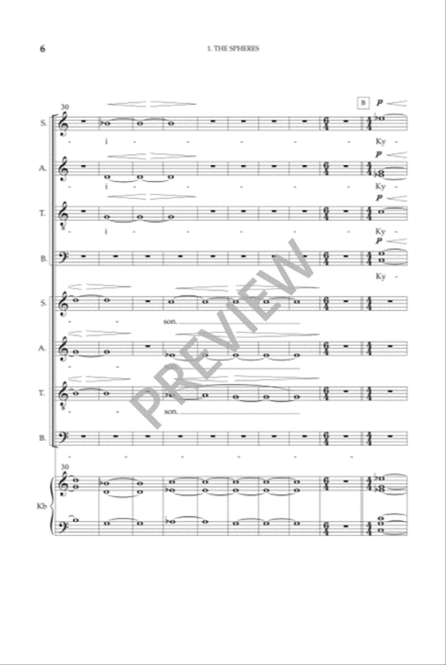 Sunrise Mass (Vocal Score) SSAATTBB scores gallery preview page 5