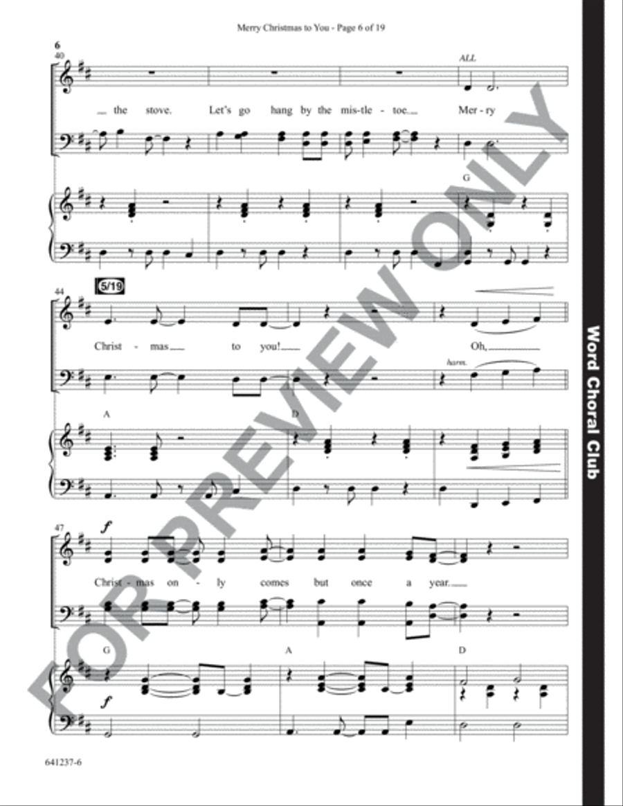 Merry Christmas to You - Anthem Choir scores gallery preview page 7