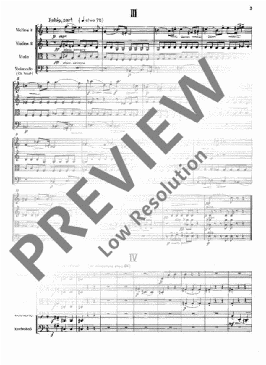 Sieben leichte Stücke String Orchestra scores gallery preview page 6
