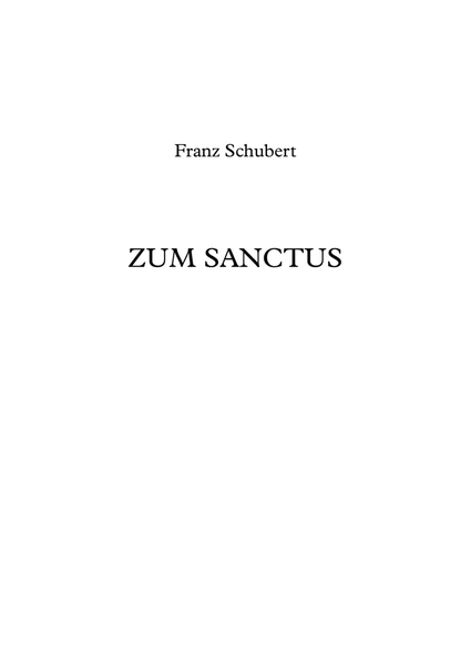 Zum Sanctus - Franz Schubert image number null