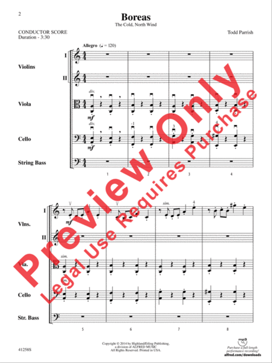 Boreas Boreas String Orchestra scores gallery preview page 3