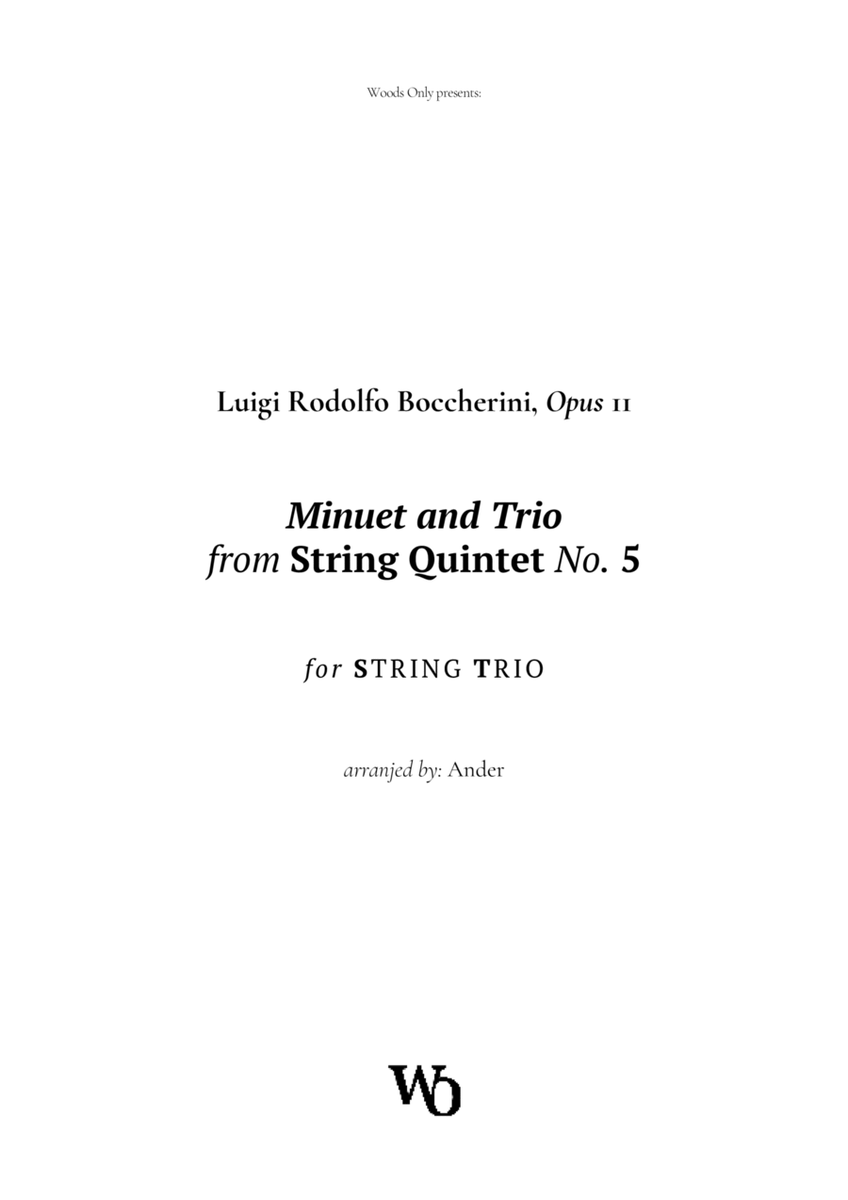 Minuet by Boccherini for String Trio image number null