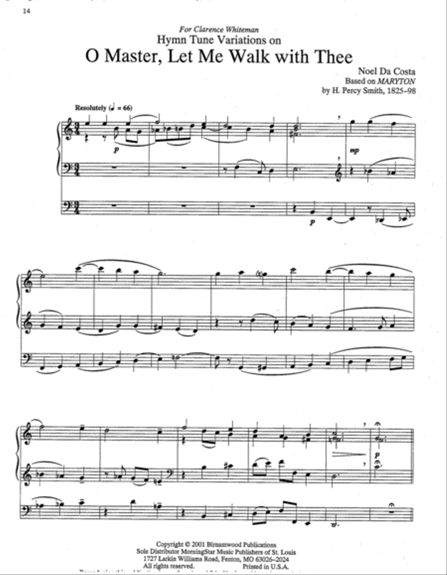 African-American Organ Music Anthology, Volume 3 Organ scores gallery preview page 3