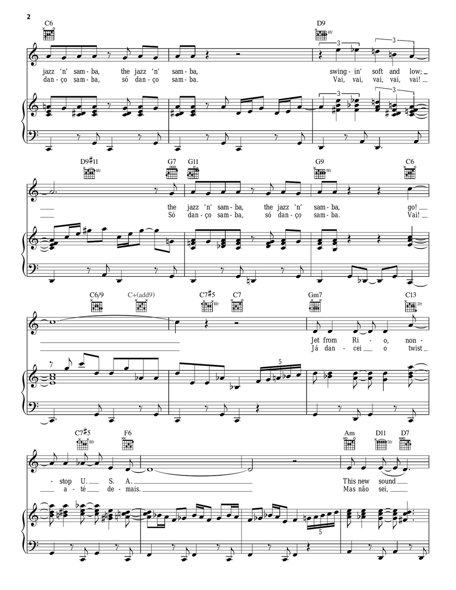 Jazz 'N' Samba (So Danco Samba) Acoustic Guitar scores gallery preview page 2