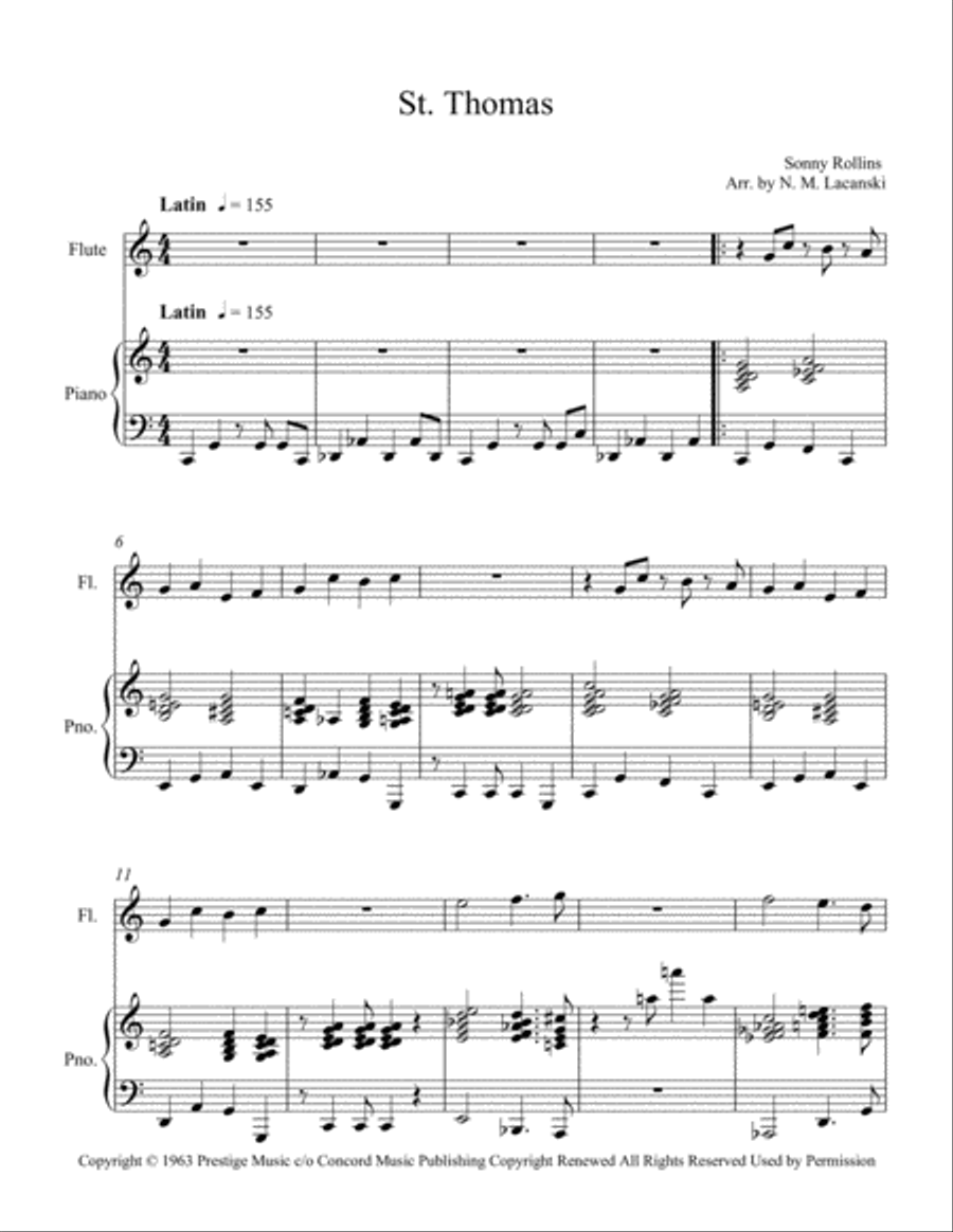 St. Thomas Flute Solo scores gallery preview page 2