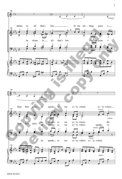 This Is My Father's World (Choral Score) image number null
