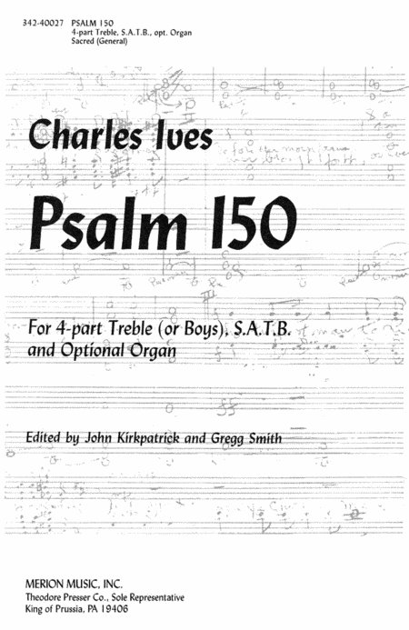 Charles Ives : Psalm 150