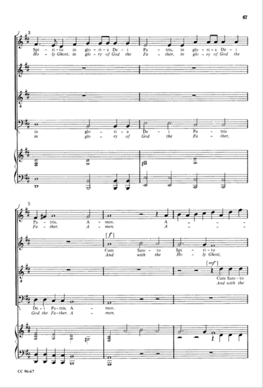 Gloria Gloria 4-Part scores gallery preview page 68