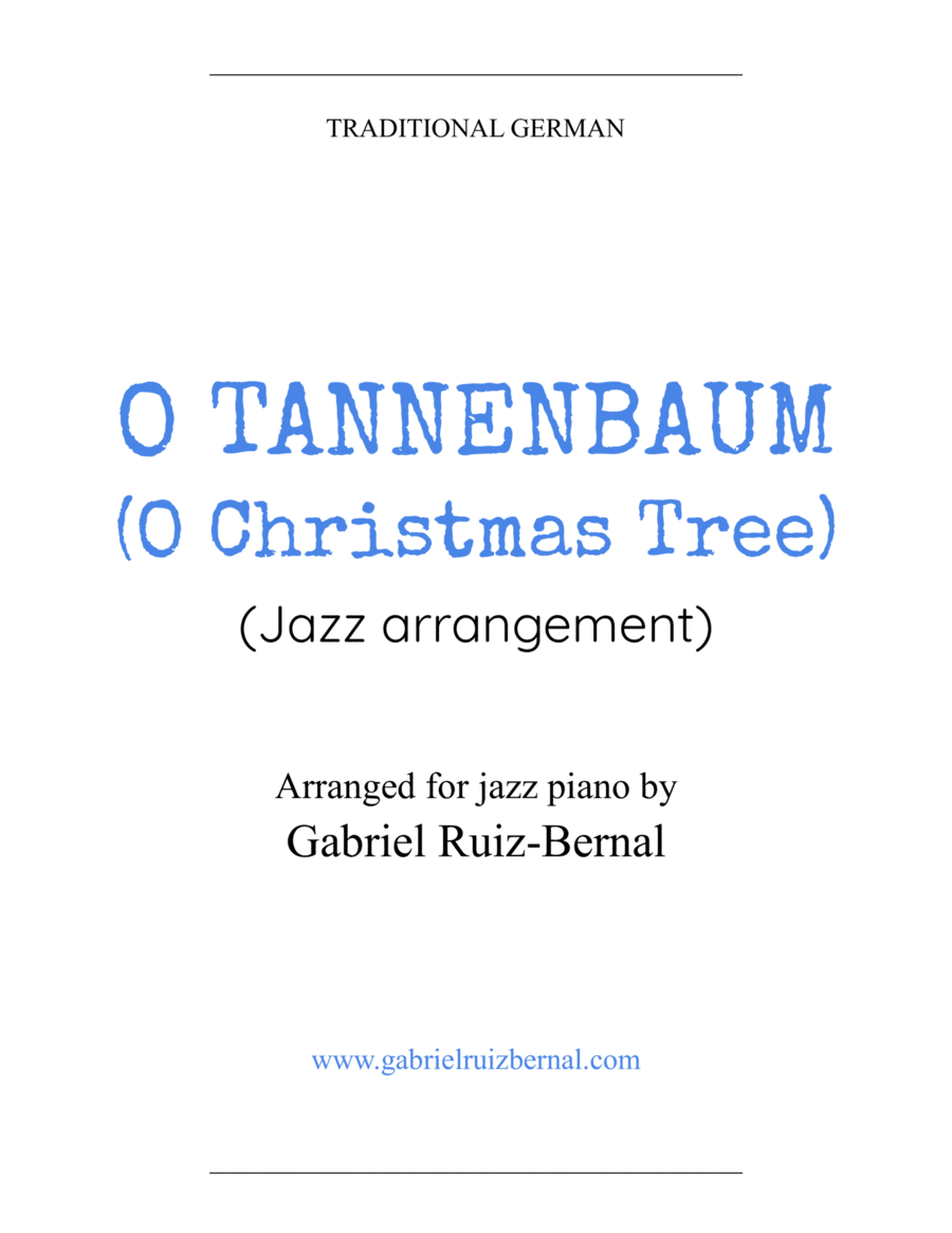 O TANNENBAUM / O CHRISTMAS TREE (jazz harmonization) image number null