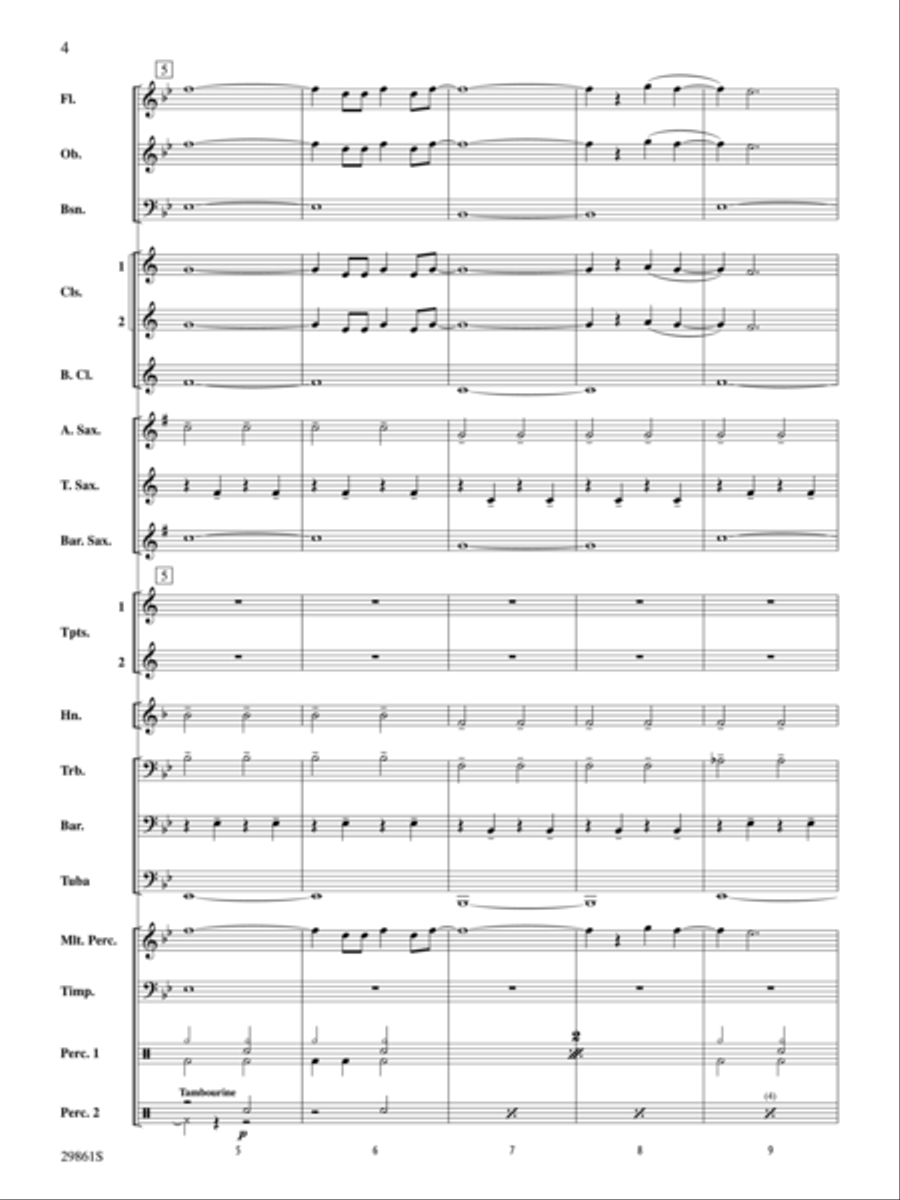 Sorry (score only) Concert Band scores gallery preview page 3