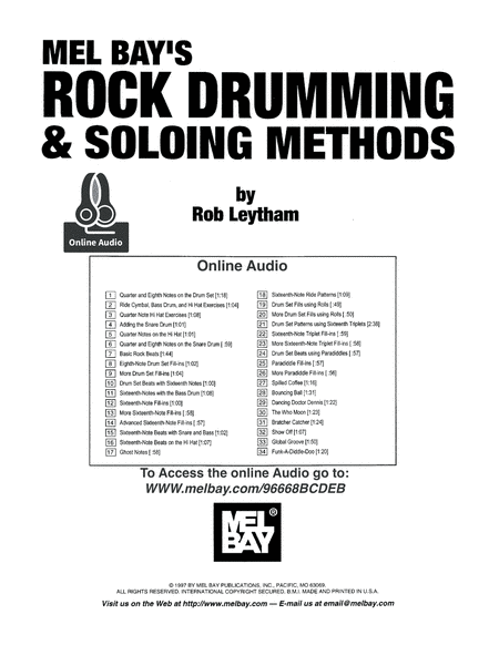 Rock Drumming & Soloing Methods image number null