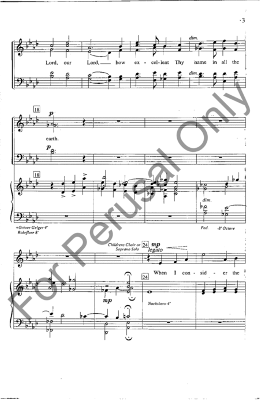 How Excellent The Name How Excellent The Name 4-Part scores gallery preview page 3