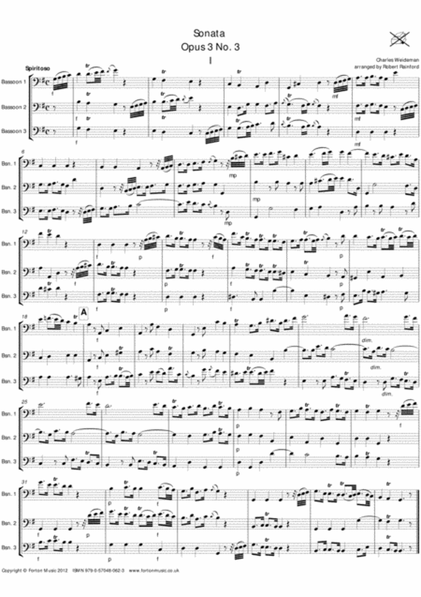 Sonata Opus 3 no 3