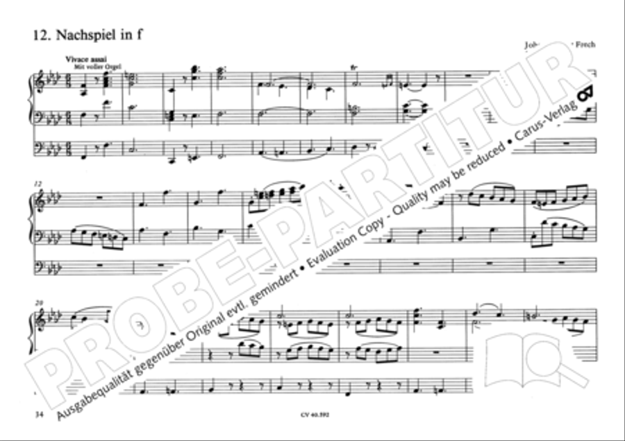 Free Organ Music from the Romantic Period, Vol. II (Freie Orgelmusik der Romantik, Band II) Organ scores gallery preview page 35
