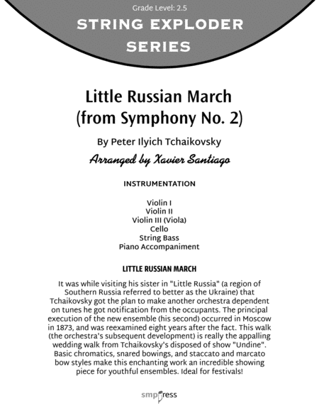 Little Russian March (from Symphony No. 2) image number null