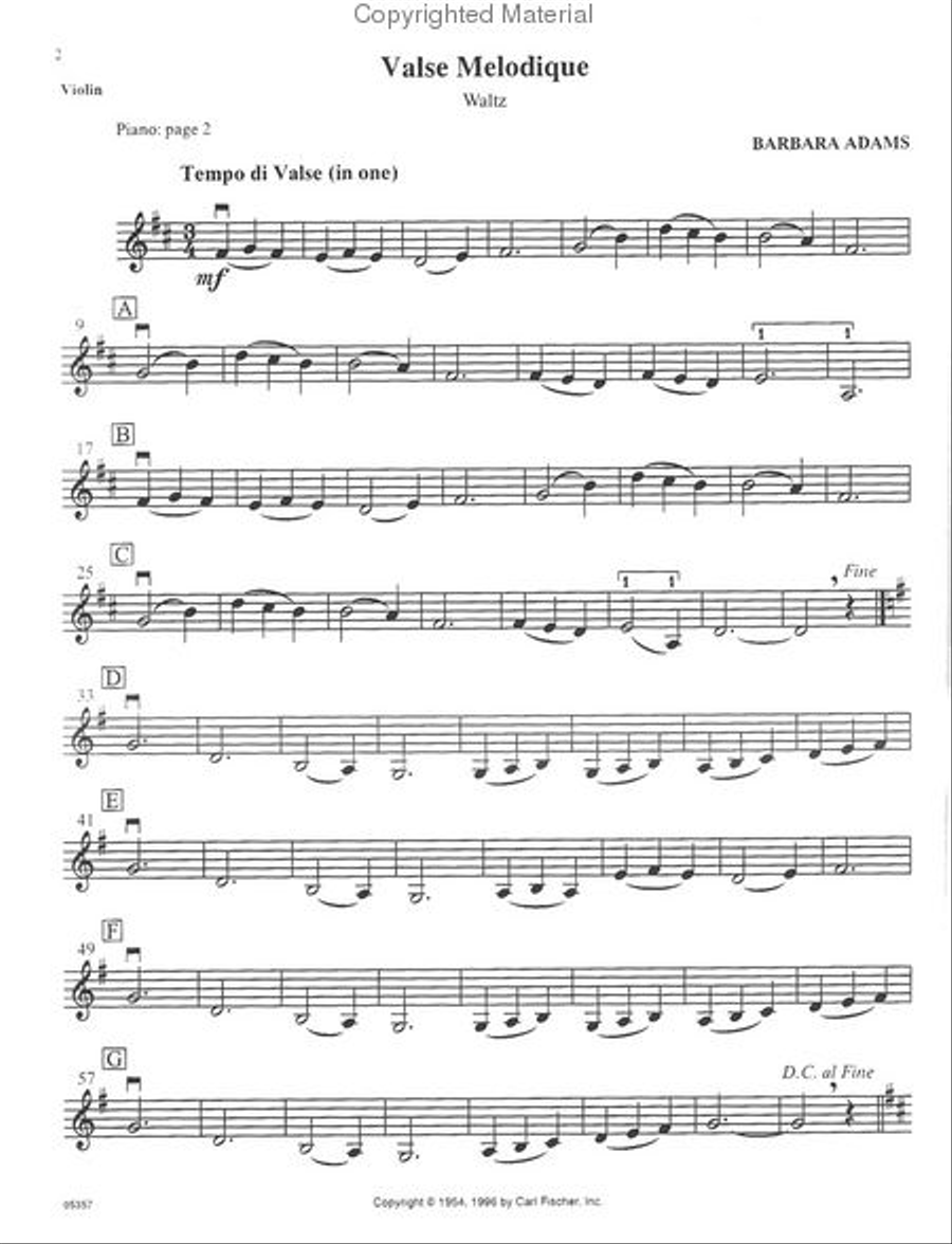Melody Book For Strings String Orchestra scores gallery preview page 2
