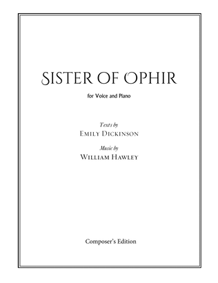 Book cover for Sister of Ophir