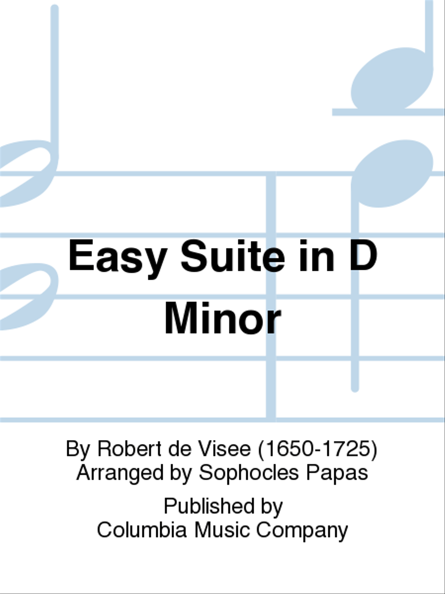 Easy Suite in D Minor Easy Suite in D Minor School and Community scores gallery preview page 1