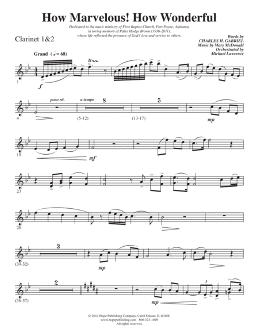 How Marvelous! How Wonderful! 4-Part scores gallery preview page 26