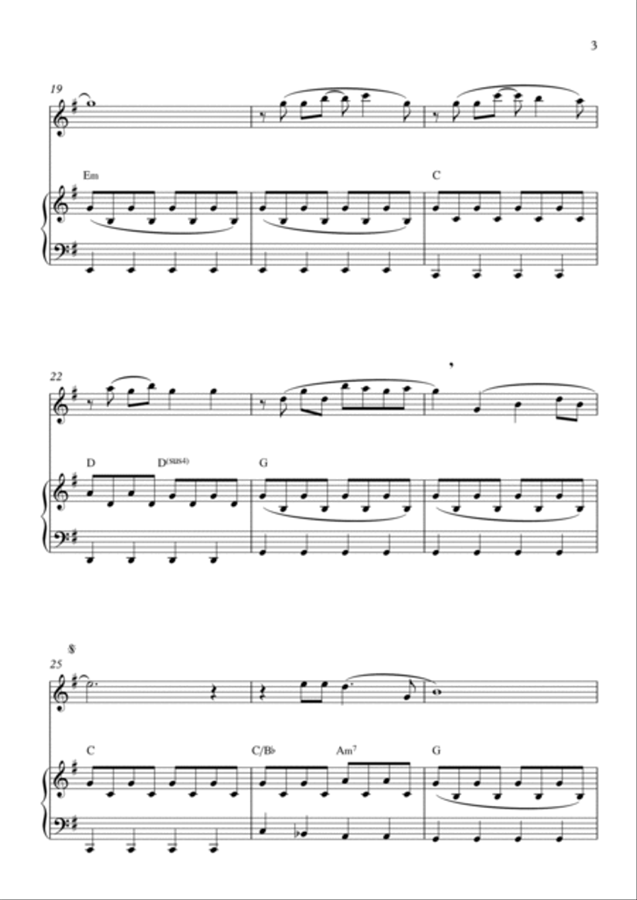 Every Breath You Take Alto Recorder scores gallery preview page 3